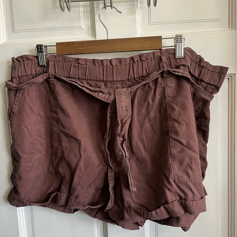 Aerie Women's Cargo Shorts in Brown